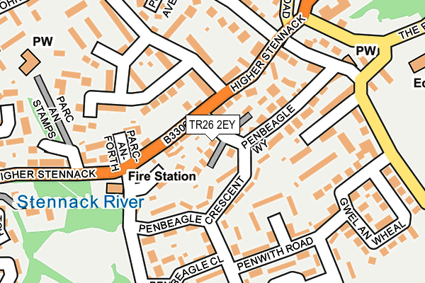 TR26 2EY map - OS OpenMap – Local (Ordnance Survey)