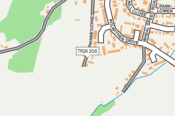 TR26 2GS map - OS OpenMap – Local (Ordnance Survey)