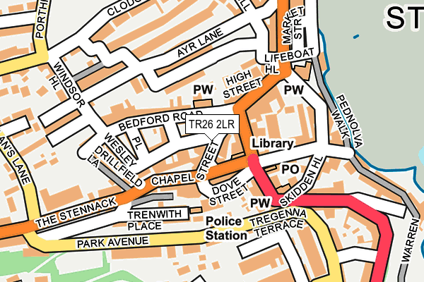 TR26 2LR map - OS OpenMap – Local (Ordnance Survey)