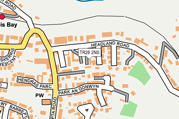 TR26 2NS map - OS OpenMap – Local (Ordnance Survey)