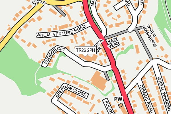 TR26 2PH map - OS OpenMap – Local (Ordnance Survey)