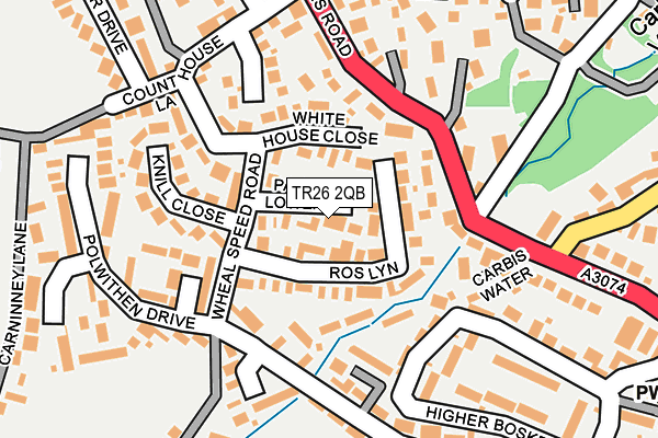 TR26 2QB map - OS OpenMap – Local (Ordnance Survey)