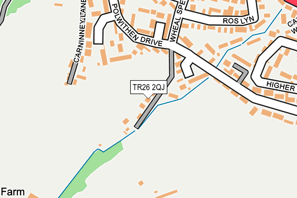 TR26 2QJ map - OS OpenMap – Local (Ordnance Survey)