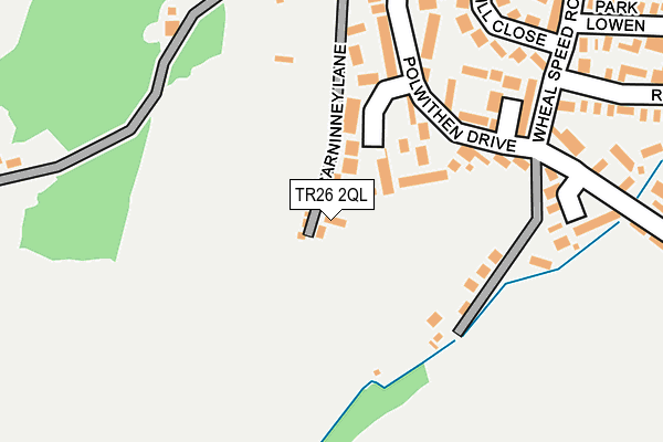 TR26 2QL map - OS OpenMap – Local (Ordnance Survey)