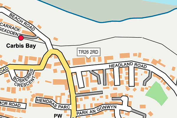 TR26 2RD map - OS OpenMap – Local (Ordnance Survey)