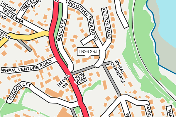TR26 2RJ map - OS OpenMap – Local (Ordnance Survey)