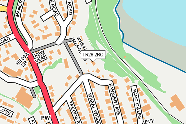 TR26 2RQ map - OS OpenMap – Local (Ordnance Survey)