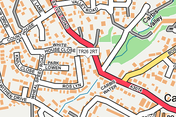 TR26 2RT map - OS OpenMap – Local (Ordnance Survey)