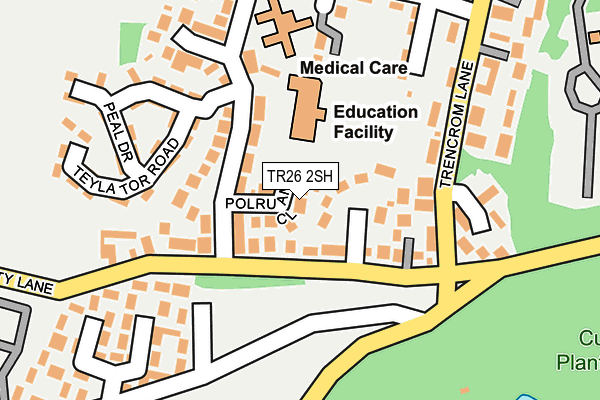 TR26 2SH map - OS OpenMap – Local (Ordnance Survey)