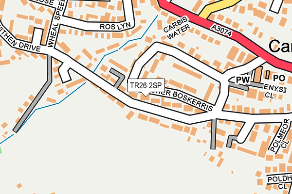 TR26 2SP map - OS OpenMap – Local (Ordnance Survey)