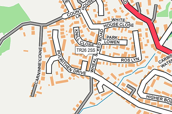 TR26 2SS map - OS OpenMap – Local (Ordnance Survey)