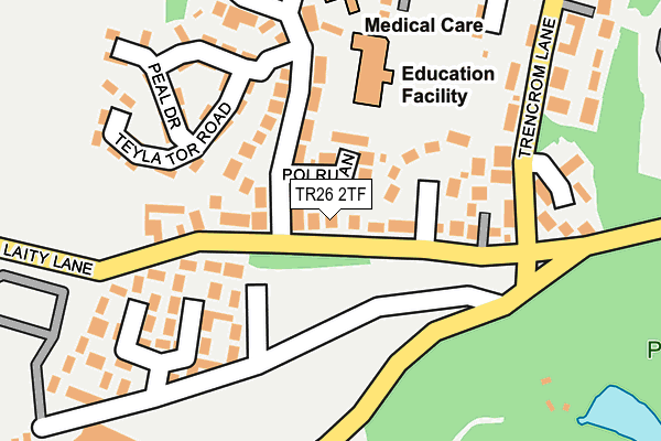 TR26 2TF map - OS OpenMap – Local (Ordnance Survey)