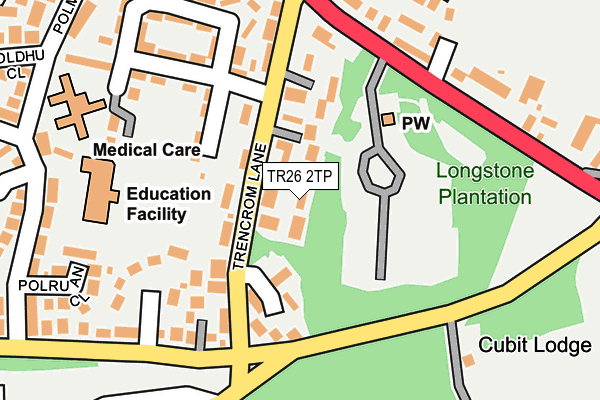 TR26 2TP map - OS OpenMap – Local (Ordnance Survey)