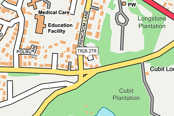 TR26 2TR map - OS OpenMap – Local (Ordnance Survey)