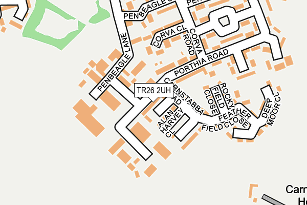 TR26 2UH map - OS OpenMap – Local (Ordnance Survey)