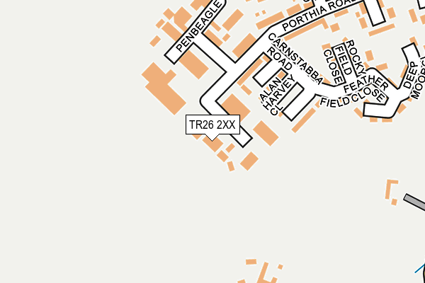 TR26 2XX map - OS OpenMap – Local (Ordnance Survey)