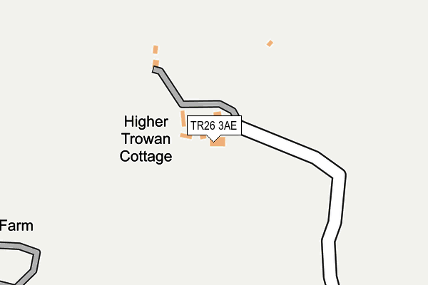 TR26 3AE map - OS OpenMap – Local (Ordnance Survey)