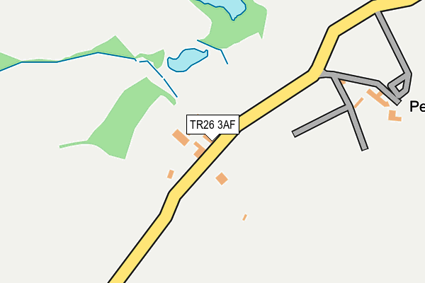 TR26 3AF map - OS OpenMap – Local (Ordnance Survey)
