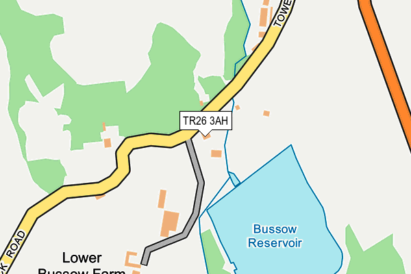 TR26 3AH map - OS OpenMap – Local (Ordnance Survey)