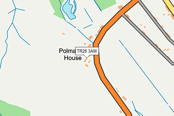 TR26 3AW map - OS OpenMap – Local (Ordnance Survey)