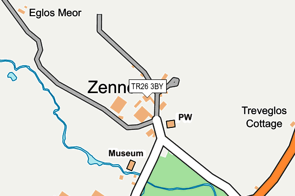 TR26 3BY map - OS OpenMap – Local (Ordnance Survey)