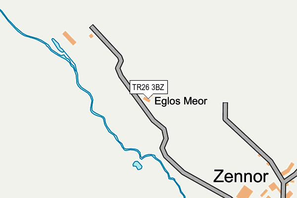 TR26 3BZ map - OS OpenMap – Local (Ordnance Survey)