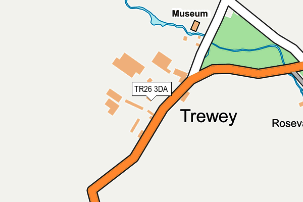 TR26 3DA map - OS OpenMap – Local (Ordnance Survey)