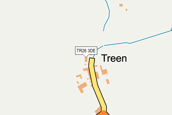 TR26 3DE map - OS OpenMap – Local (Ordnance Survey)