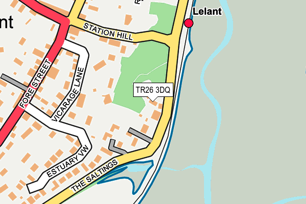TR26 3DQ map - OS OpenMap – Local (Ordnance Survey)