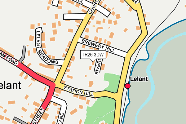 TR26 3DW map - OS OpenMap – Local (Ordnance Survey)
