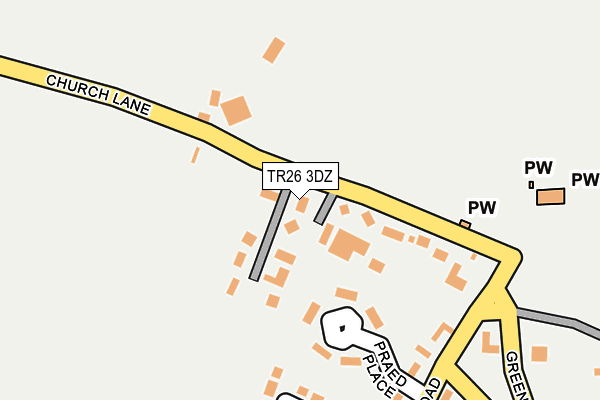 TR26 3DZ map - OS OpenMap – Local (Ordnance Survey)