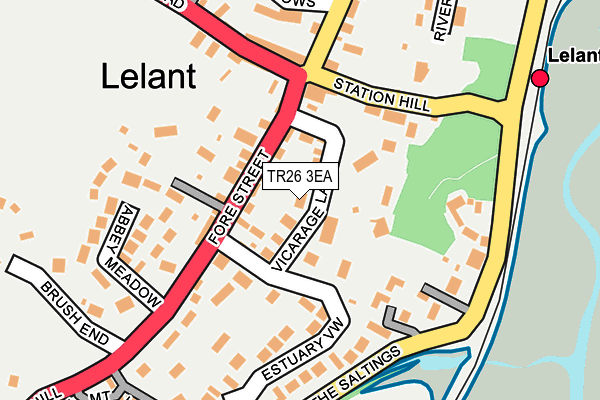 TR26 3EA map - OS OpenMap – Local (Ordnance Survey)