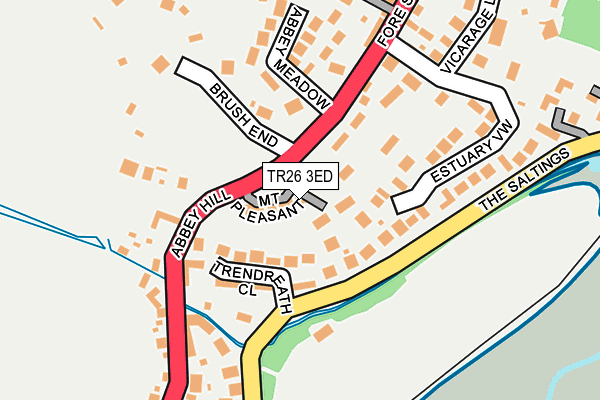 TR26 3ED map - OS OpenMap – Local (Ordnance Survey)