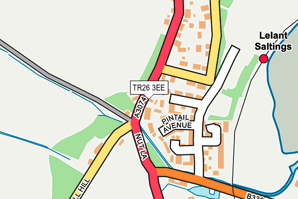 TR26 3EE map - OS OpenMap – Local (Ordnance Survey)