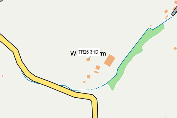 TR26 3HD map - OS OpenMap – Local (Ordnance Survey)