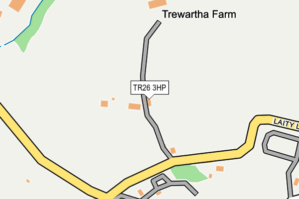 TR26 3HP map - OS OpenMap – Local (Ordnance Survey)