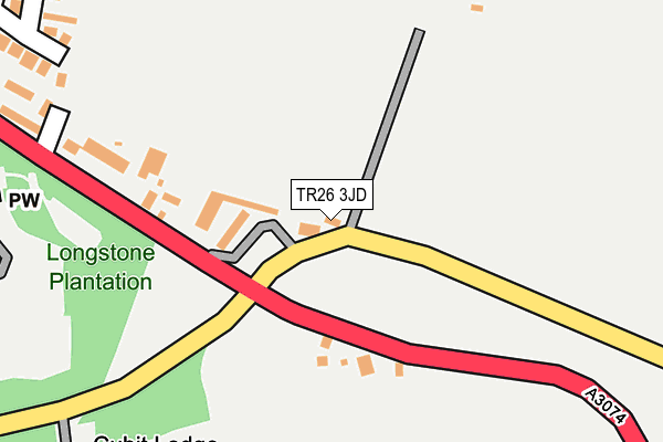 TR26 3JD map - OS OpenMap – Local (Ordnance Survey)