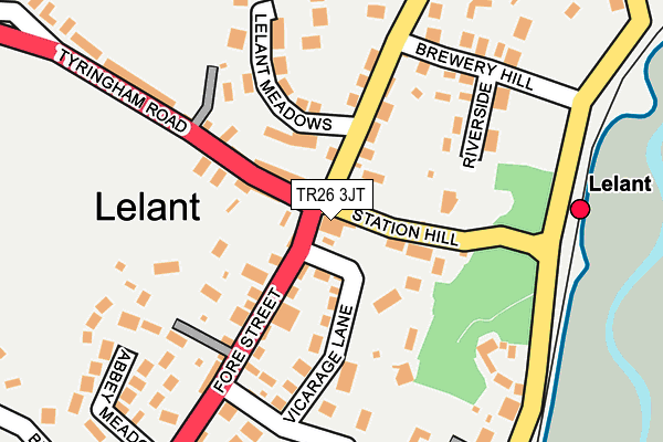 TR26 3JT map - OS OpenMap – Local (Ordnance Survey)