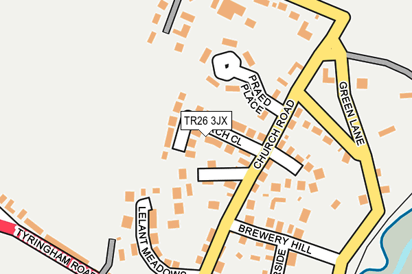 TR26 3JX map - OS OpenMap – Local (Ordnance Survey)