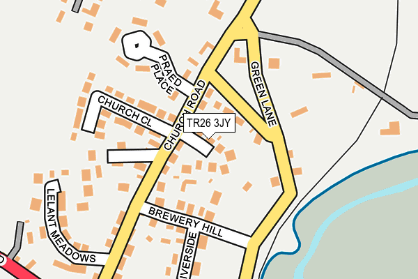 TR26 3JY map - OS OpenMap – Local (Ordnance Survey)