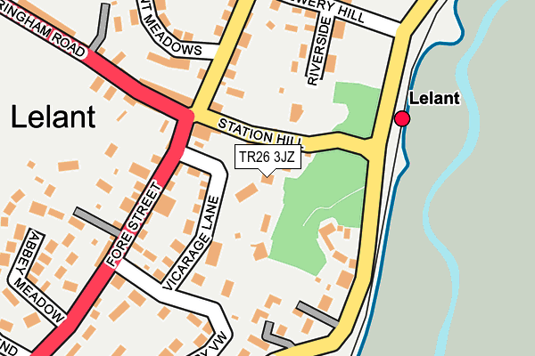 TR26 3JZ map - OS OpenMap – Local (Ordnance Survey)