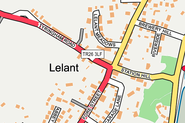 TR26 3LF map - OS OpenMap – Local (Ordnance Survey)