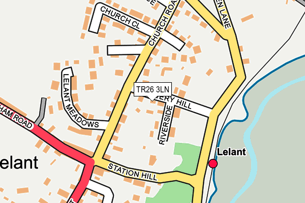 TR26 3LN map - OS OpenMap – Local (Ordnance Survey)