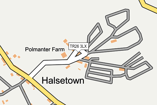 TR26 3LX map - OS OpenMap – Local (Ordnance Survey)