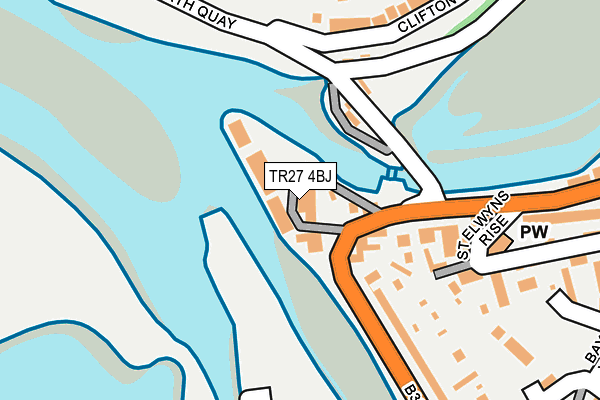 TR27 4BJ map - OS OpenMap – Local (Ordnance Survey)