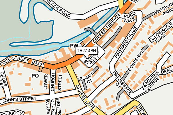 TR27 4BN map - OS OpenMap – Local (Ordnance Survey)