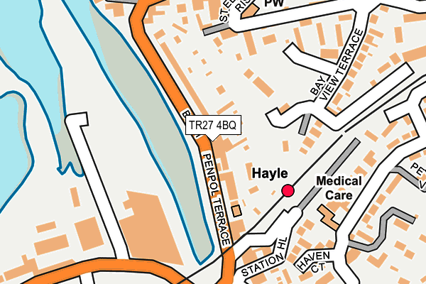 Map of CHILLI HAYLE LIMITED at local scale