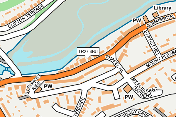 TR27 4BU map - OS OpenMap – Local (Ordnance Survey)