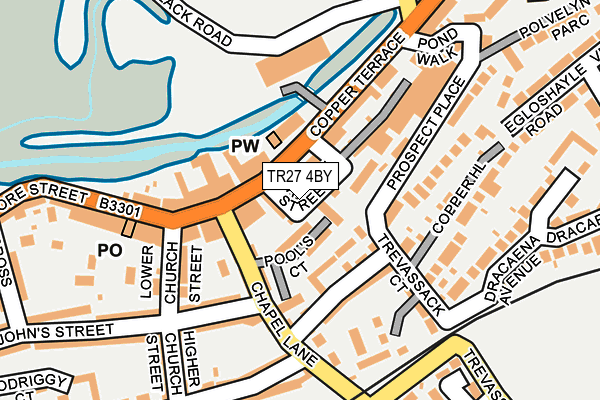 TR27 4BY map - OS OpenMap – Local (Ordnance Survey)