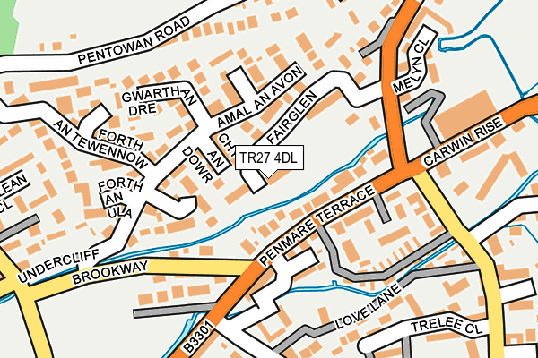 TR27 4DL map - OS OpenMap – Local (Ordnance Survey)
